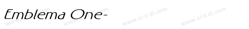 Emblema One字体转换
